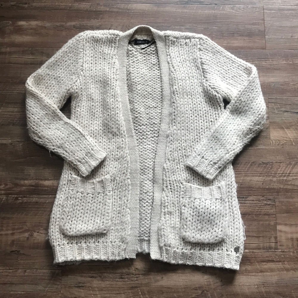 Chunky knit cream sweater